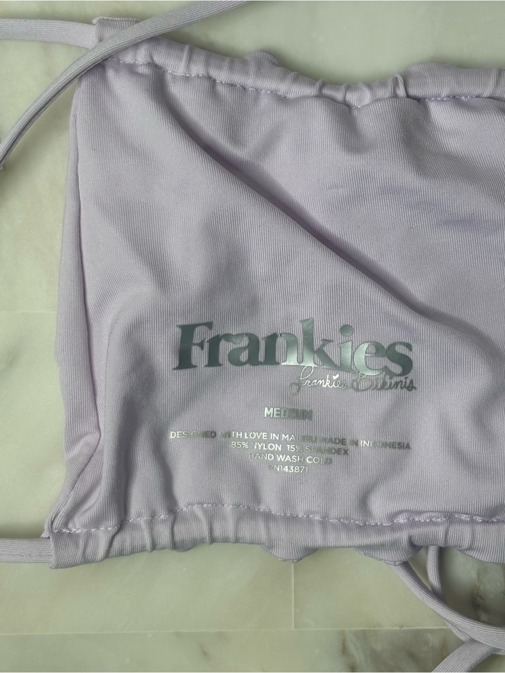 Frankies Bikinis dreamy bandeau bikini top lilac purple - Picture 6 of 6